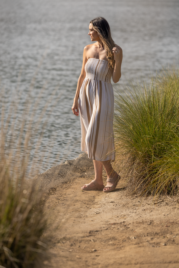 Riviera Sandal - Block Soft Sand / Bone
