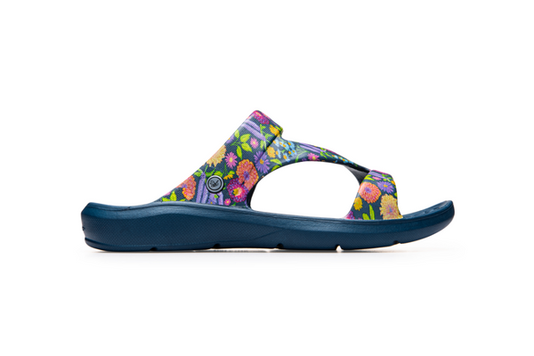 Everyday Sandal - Graphic Navy Denim Floral