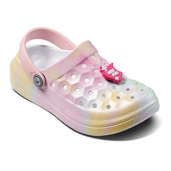 Kids' Varsity Clog - Glitter Ombre Hazy / Quartz Pink BFF Popinz