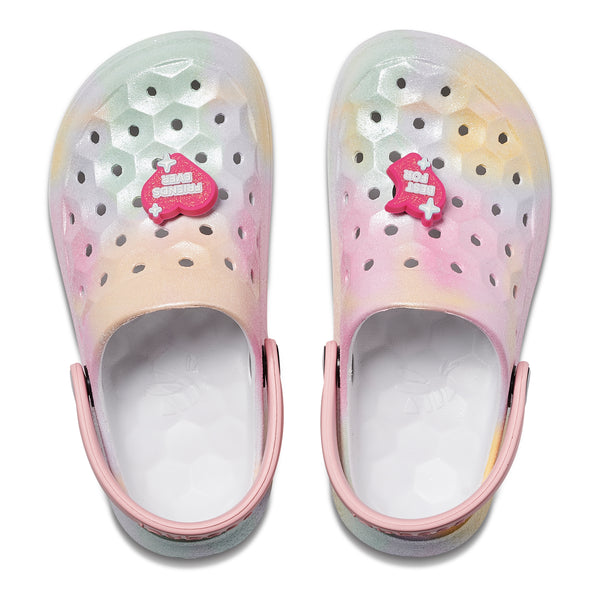Kids' Varsity Clog - Glitter Ombre Hazy / Quartz Pink BFF Popinz