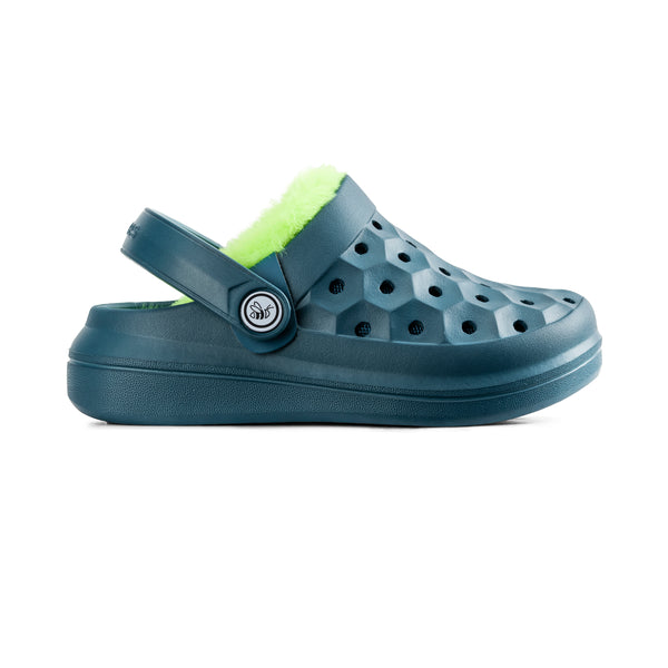 Kids' Varsity Lined Clog - Cascade/Citrus