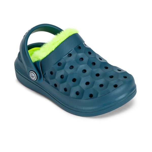 Kids' Varsity Lined Clog - Cascade/Citrus