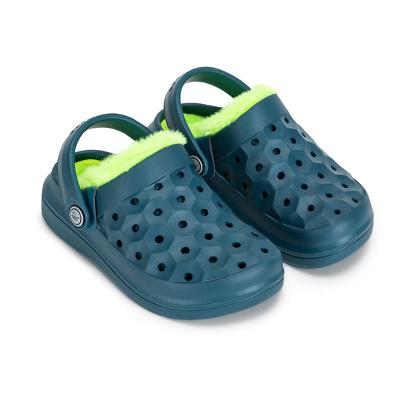 Kids' Varsity Lined Clog - Cascade/Citrus