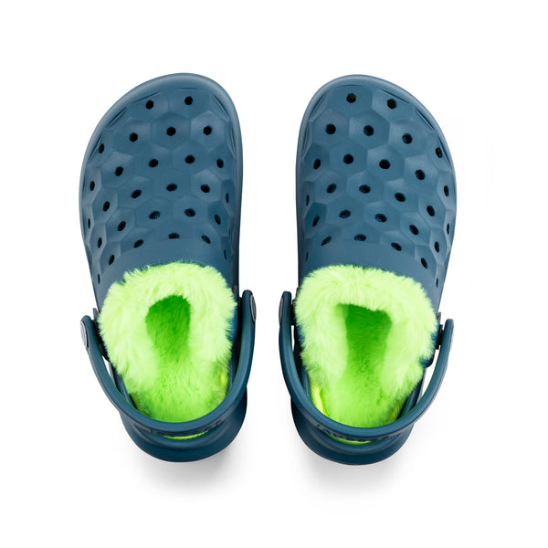 Kids' Varsity Lined Clog - Cascade/Citrus