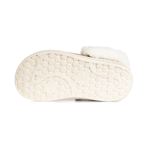 Sabot doublé Varsity pour enfants - Tendance pailleté doré/naturel