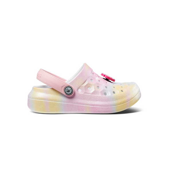 Kids' Varsity Clog - Glitter Ombre Hazy / Quartz Pink BFF Popinz