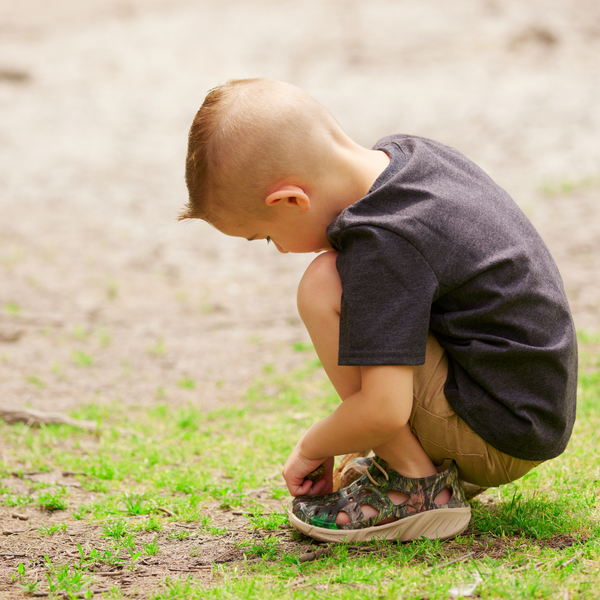 Chaussure de randonnée pour enfants - Block True Navy / Safety Yellow