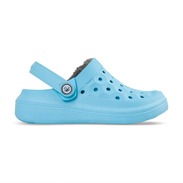 Kids' Varsity Lined Clog - Graphic Sky Blue/Graphic Grey Cloud