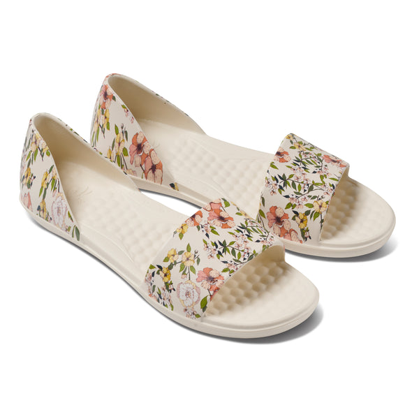Friday Flat - Bone Summer Floral