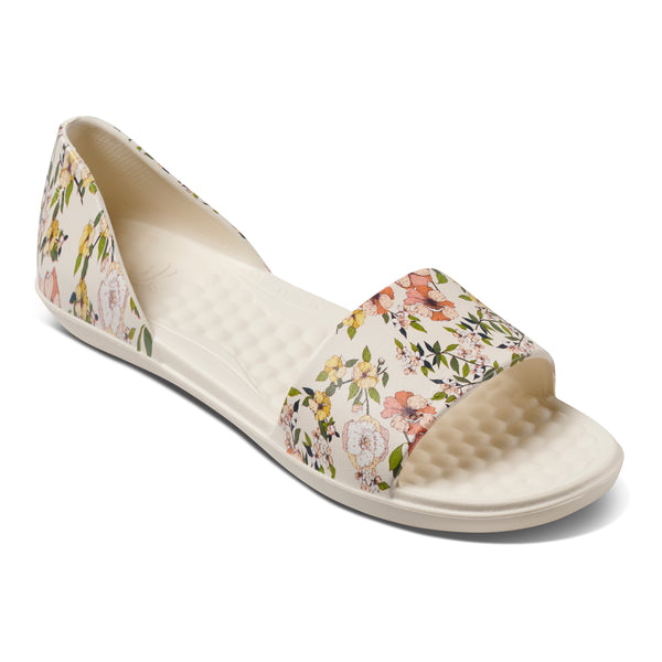 Friday Flat - Bone Summer Floral