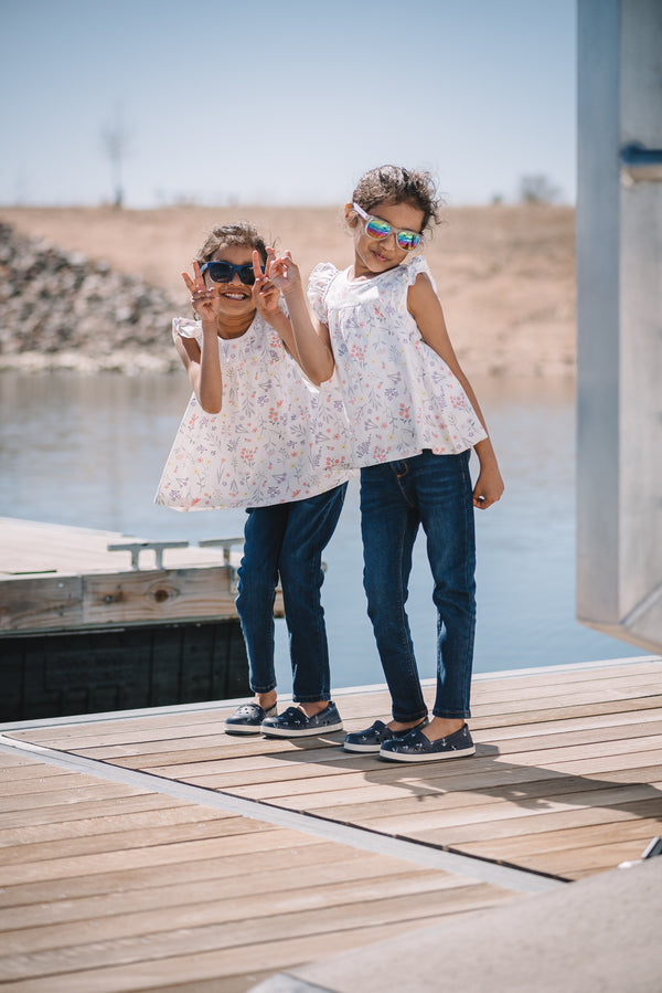 Espadrille pour enfant - Ancres nautiques graphiques True Navy