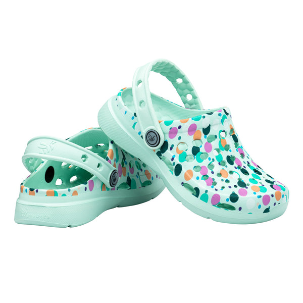 Kids' Active Clog - Graphic Party Polka Dots/Mint