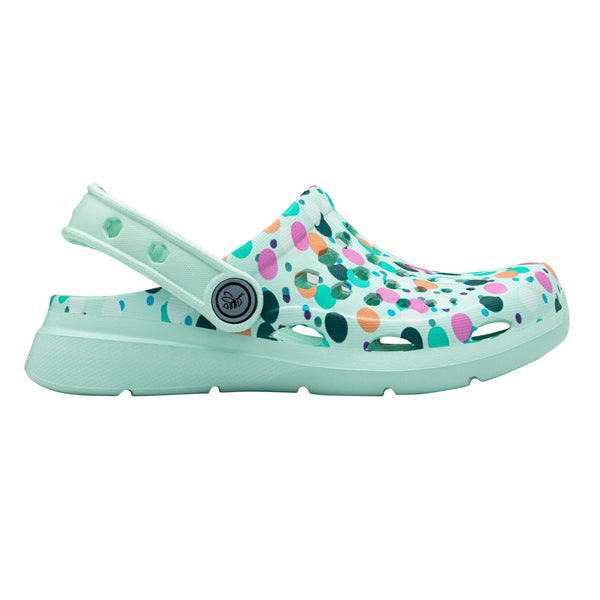 Kids' Active Clog - Graphic Party Polka Dots/Mint