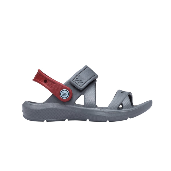 Kids' Adventure Sandal - Charcoal / Red