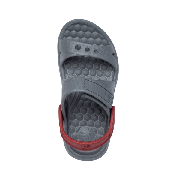 Kids' Adventure Sandal - Charcoal / Red