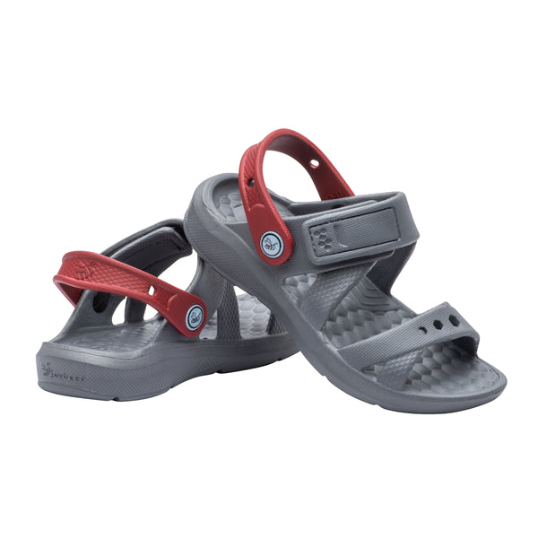 Kids' Adventure Sandal - Charcoal / Red