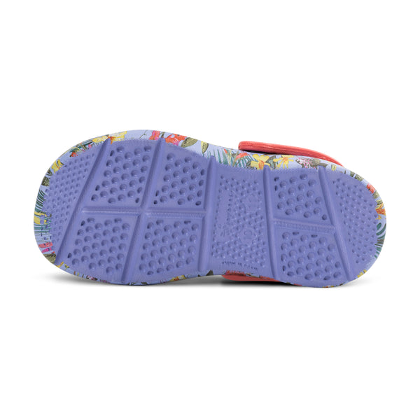 Kids' Active Clog - Graphic Blue Iris Tropical Floral