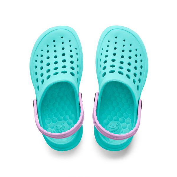 Sabot actif pour enfants - Island Aqua/Lavande