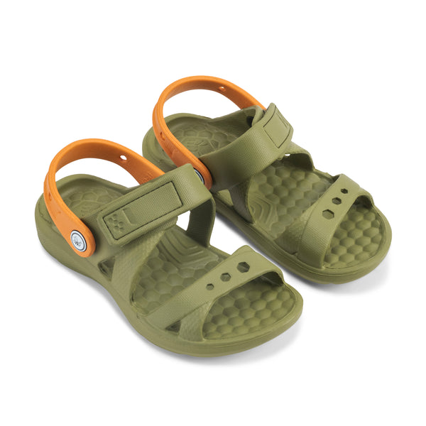 Kids' Adventure Sandal - Olive/Burnt Orange