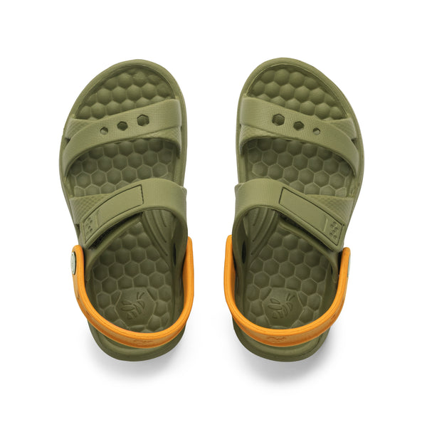 Kids' Adventure Sandal - Olive/Burnt Orange