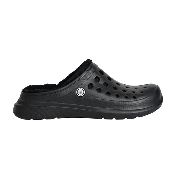 Cozy Lined Clog - Black/Black