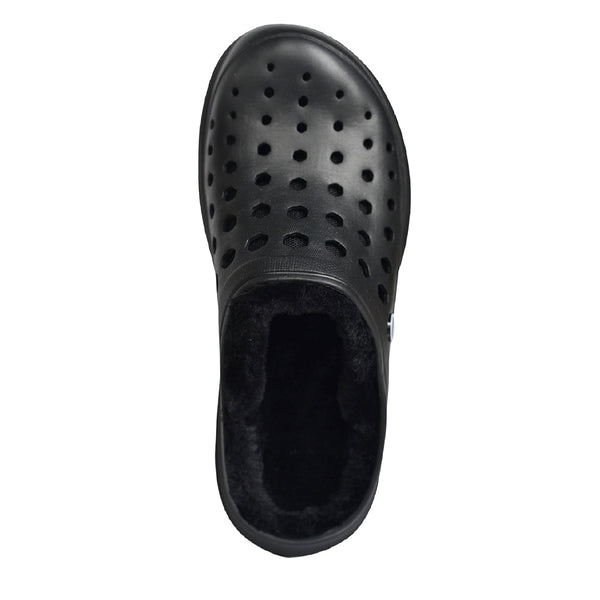 Cozy Lined Clog - Black/Black