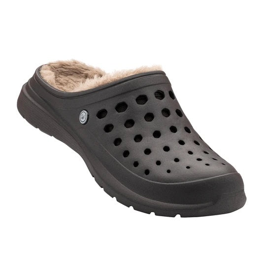 Cozy Lined Clog - Coffee/Light Brown