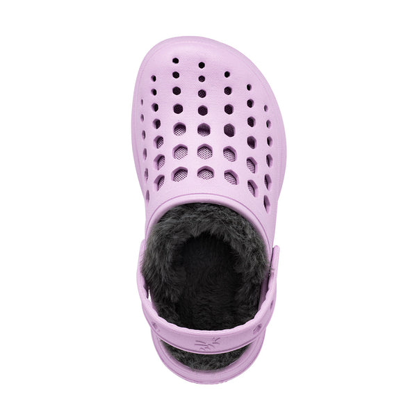 Sabot doublé confortable pour enfants - Lavande/anthracite