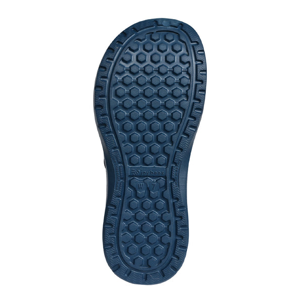 Sabot doublé confortable - Bleu marine/naturel