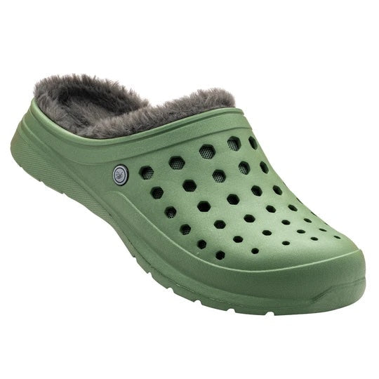 Cozy Lined Clog - Sage/Charcoal