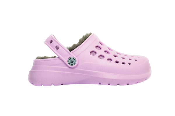 Sabot doublé confortable pour enfants - Lavande/anthracite