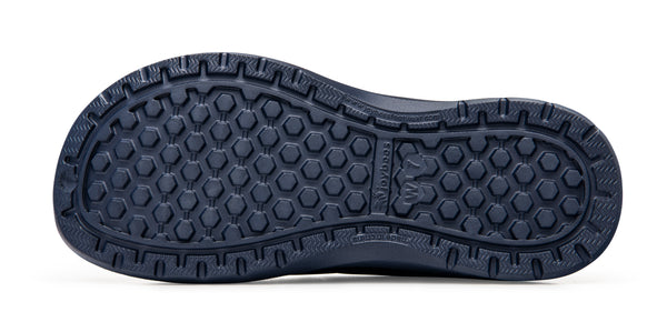 Sabot doublé confortable - Bleu marine/anthracite