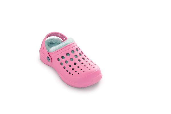 Kids' Cozy Lined Clog - Soft Pink/Coral
