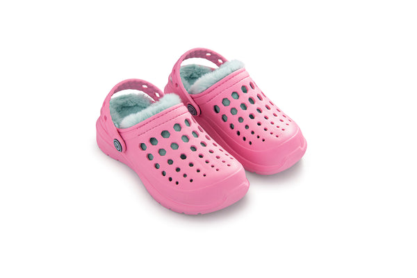 Kids' Cozy Lined Clog - Soft Pink/Coral