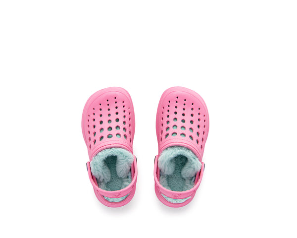 Sabot doublé confortable pour enfants - Rose pâle/corail 