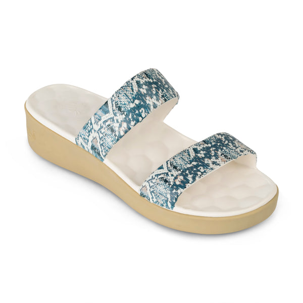 The Cute Sandal - Graphic Bone Snakeskin