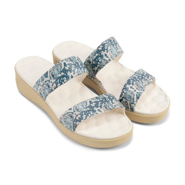 The Cute Sandal - Graphic Bone Snakeskin