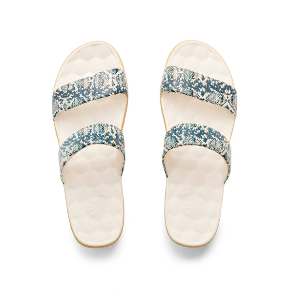 The Cute Sandal - Graphic Bone Snakeskin