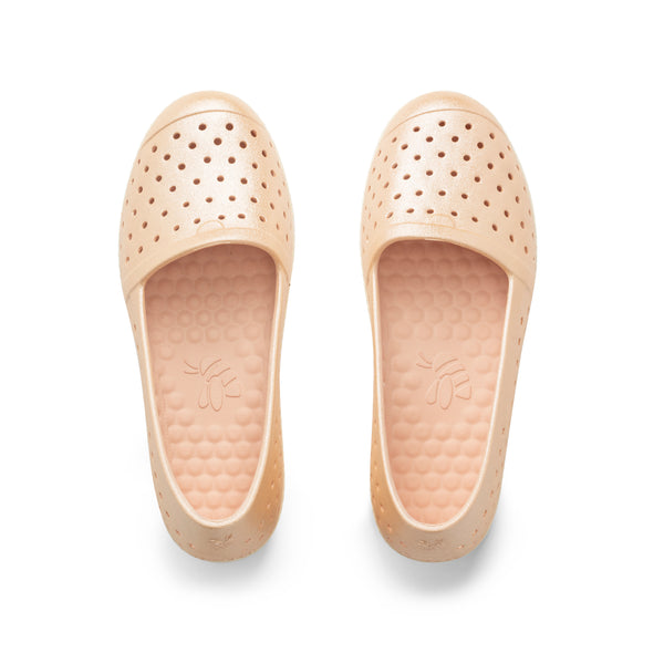 Espadrille Adults - Graphic Champagne Shimmer/Bone