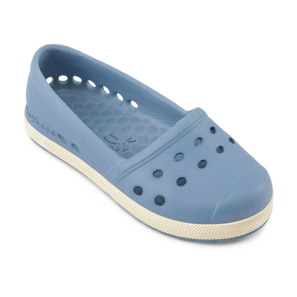 Kids' Espadrille - Dusty Blue/Bone