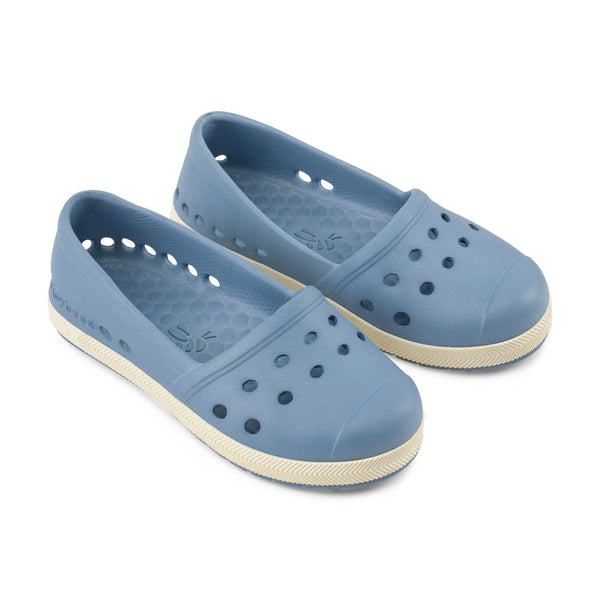Kids' Espadrille - Dusty Blue/Bone