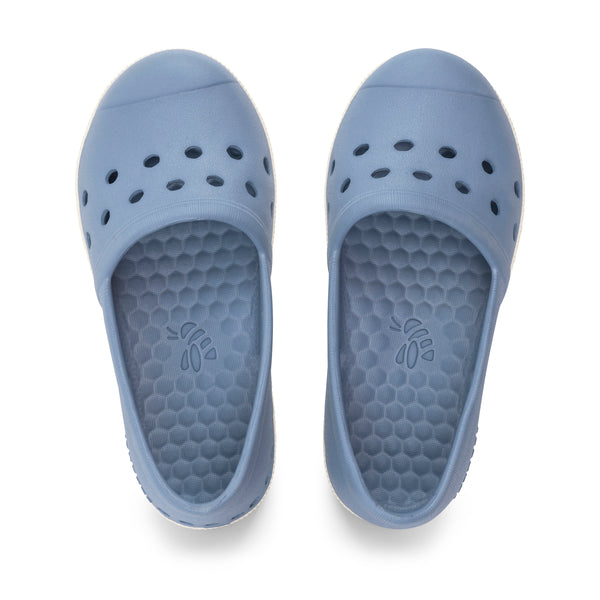 Kids' Espadrille - Dusty Blue/Bone