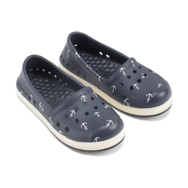 Espadrille pour enfant - Ancres nautiques graphiques True Navy