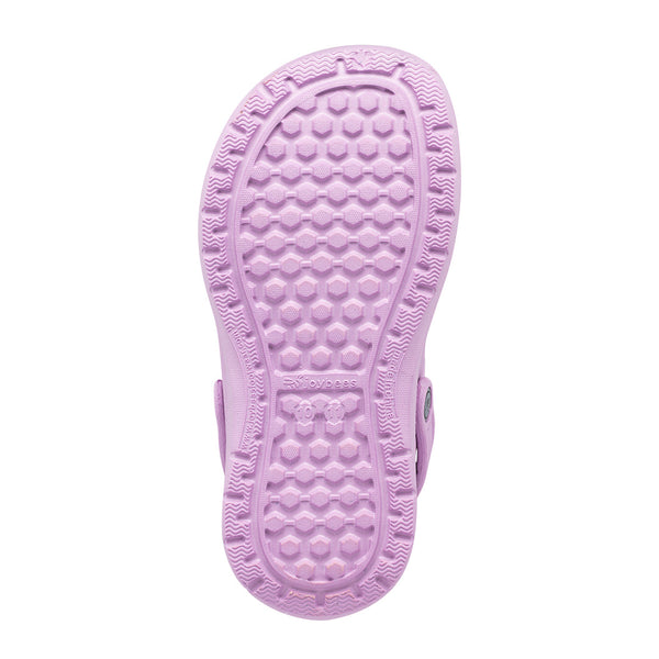 Kids' Cozy Lined Clog - Lavender/Charcoal