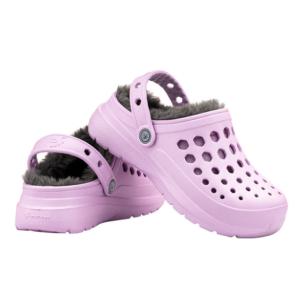 Sabot doublé confortable pour enfants - Lavande/anthracite