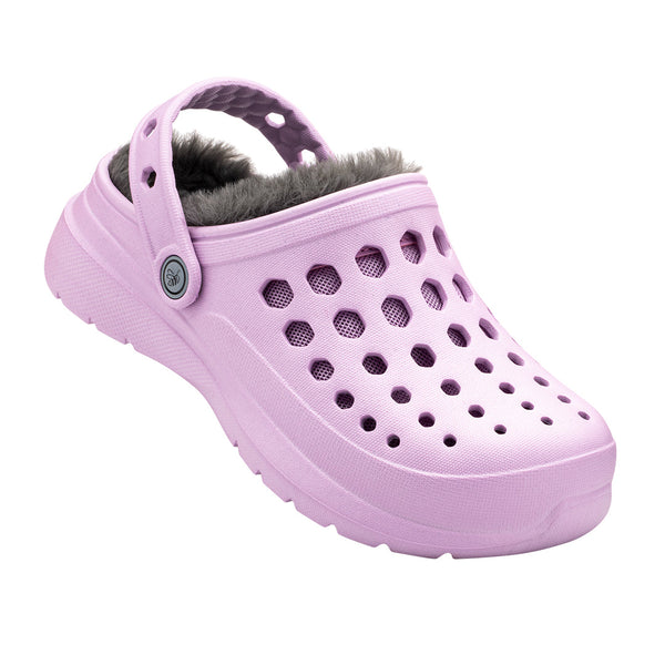 Sabot doublé confortable pour enfants - Lavande/anthracite
