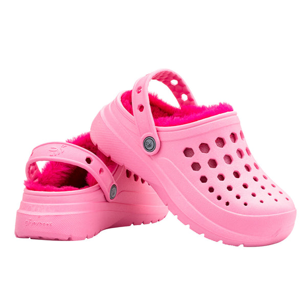 Sabot doublé confortable pour enfants - Rose doux/rose sportif