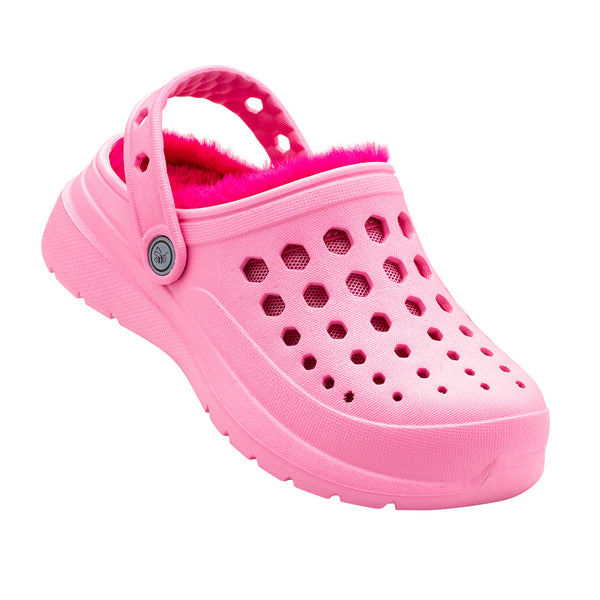 Sabot doublé confortable pour enfants - Rose doux/rose sportif