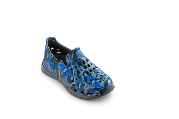 Kids Splash Sneaker Graphic - Camouflage Bleu