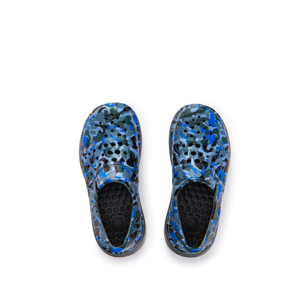 Kids Splash Sneaker Graphic - Camouflage Bleu